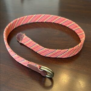 Orange Multicolored J. Crew Striped Men’s Belt